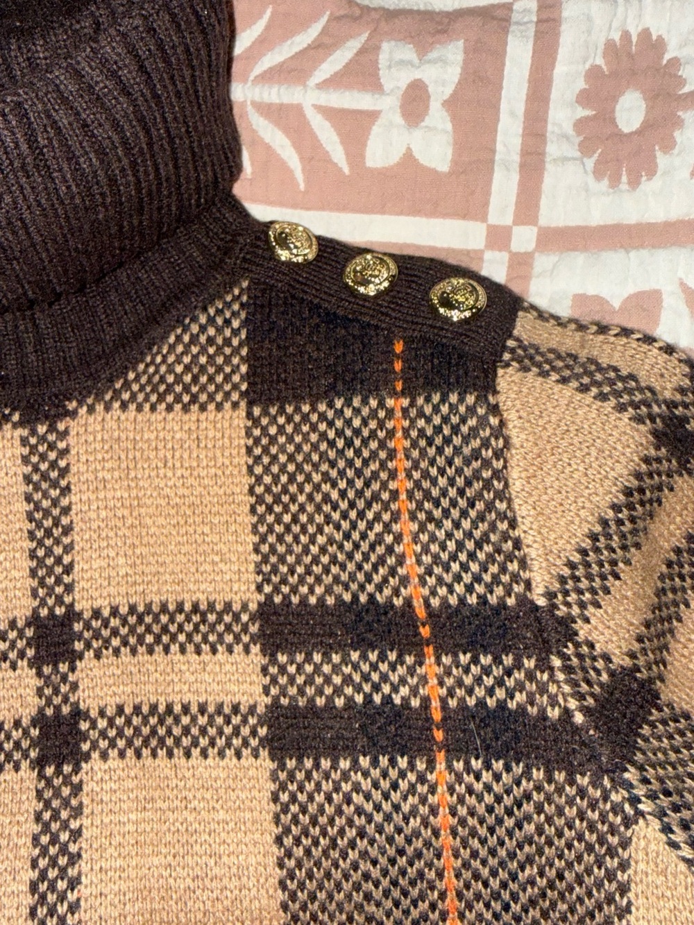 Like New Holland Cooper Heritage Jumper Brown Check - Picture 4 of 5